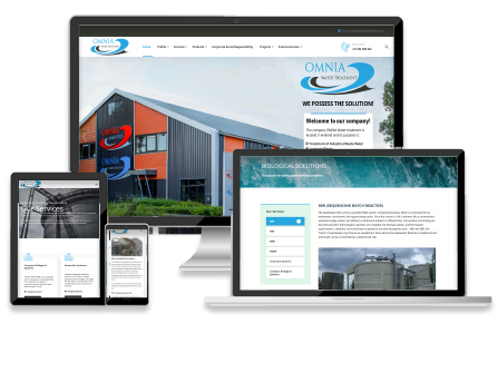 Κατασκευή ιστοσελίδας βιομηχανικής εταιρίας Omnia Webforce
